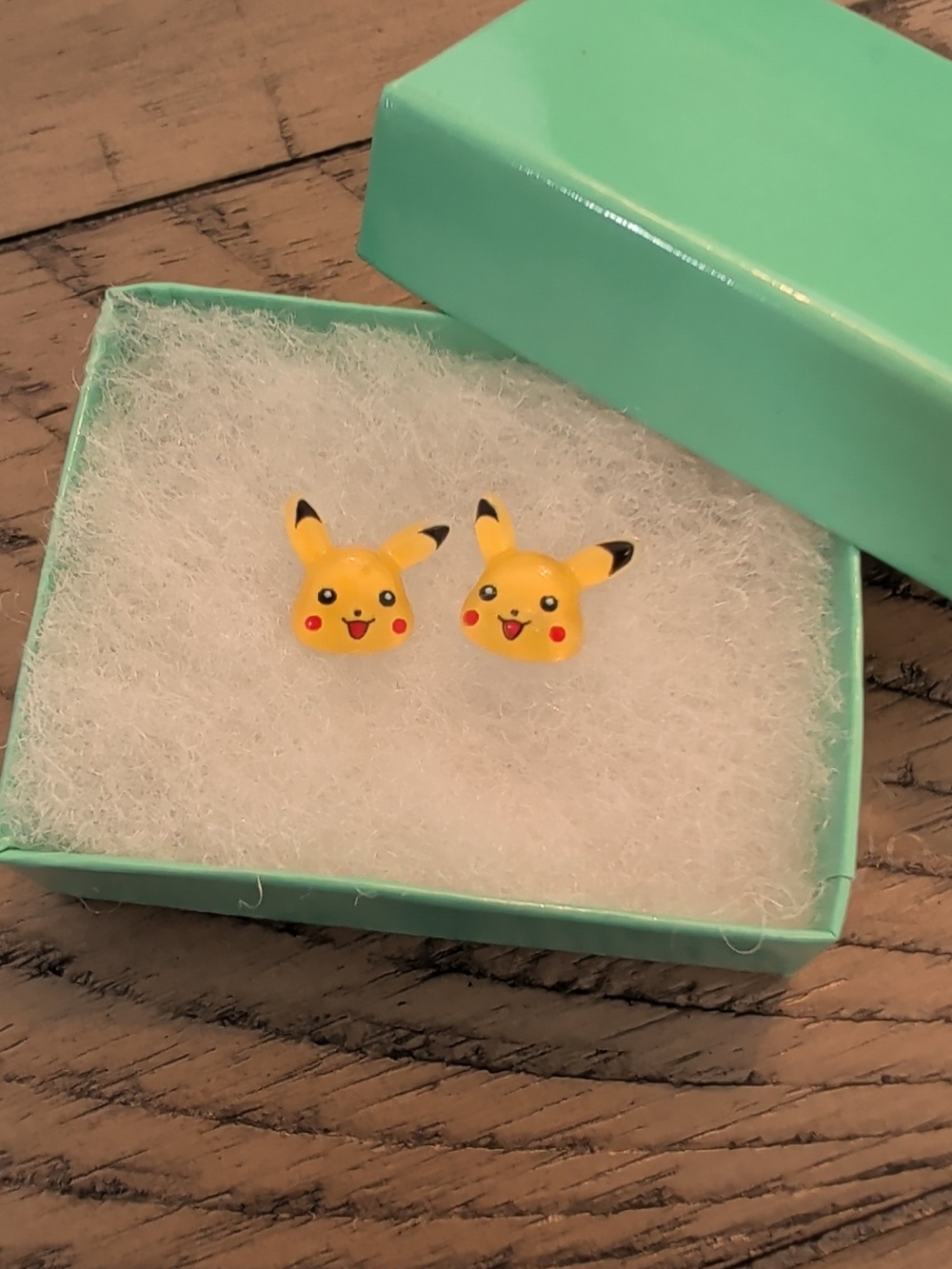 Yellow Pikachu Stud Earrings - Cute Pokemon Design